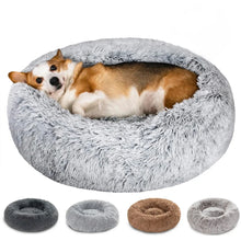 Round Dog Donut Plush Bed