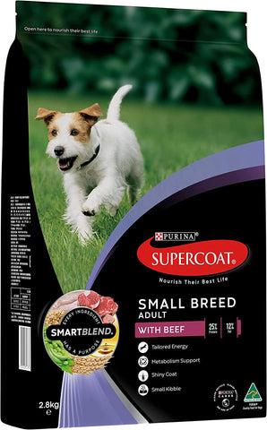 Adult Small Breed Beef Dry Dog Food 2.8Kg
