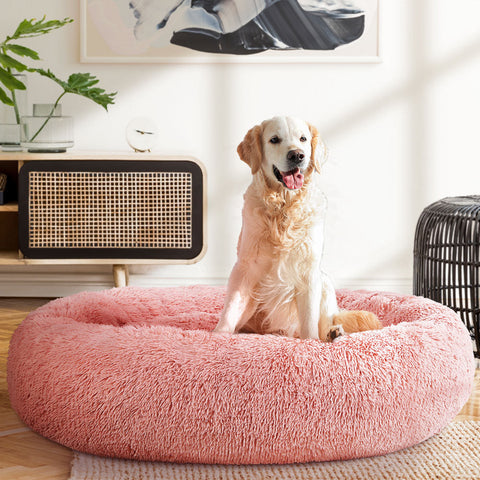 Calming Dog Cat Bed Pink - XL