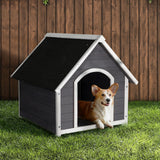Dog Kennel House Wooden Outdoor-Indoor Weatherproof - L