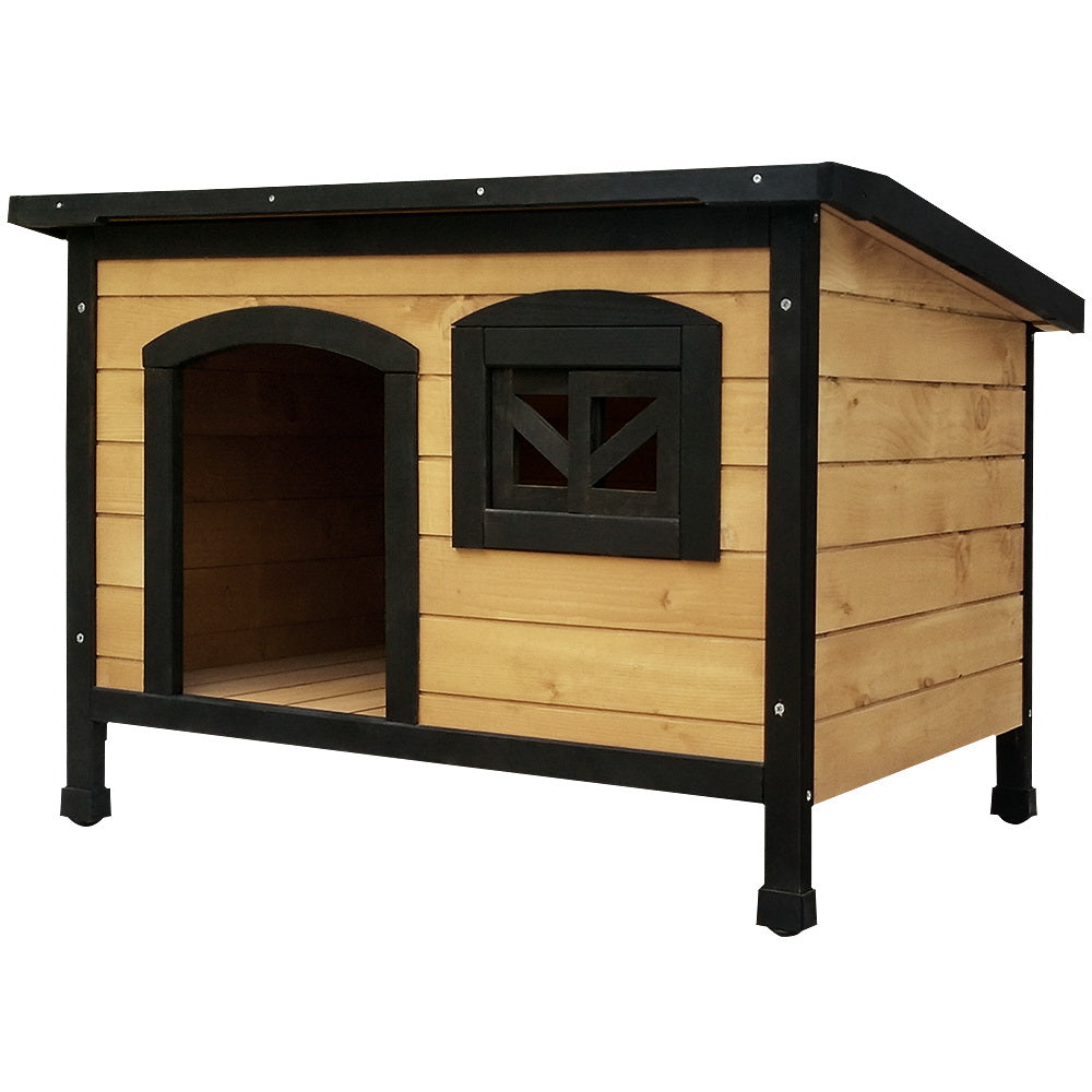 Outdoor Dog Kennel Outdoor Wooden Cabin - L