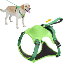 Dog Harness & Retractable Dog Leash All in One