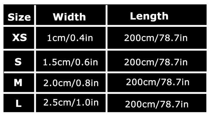 Reflective Pet Leash 2 meters Black - Small