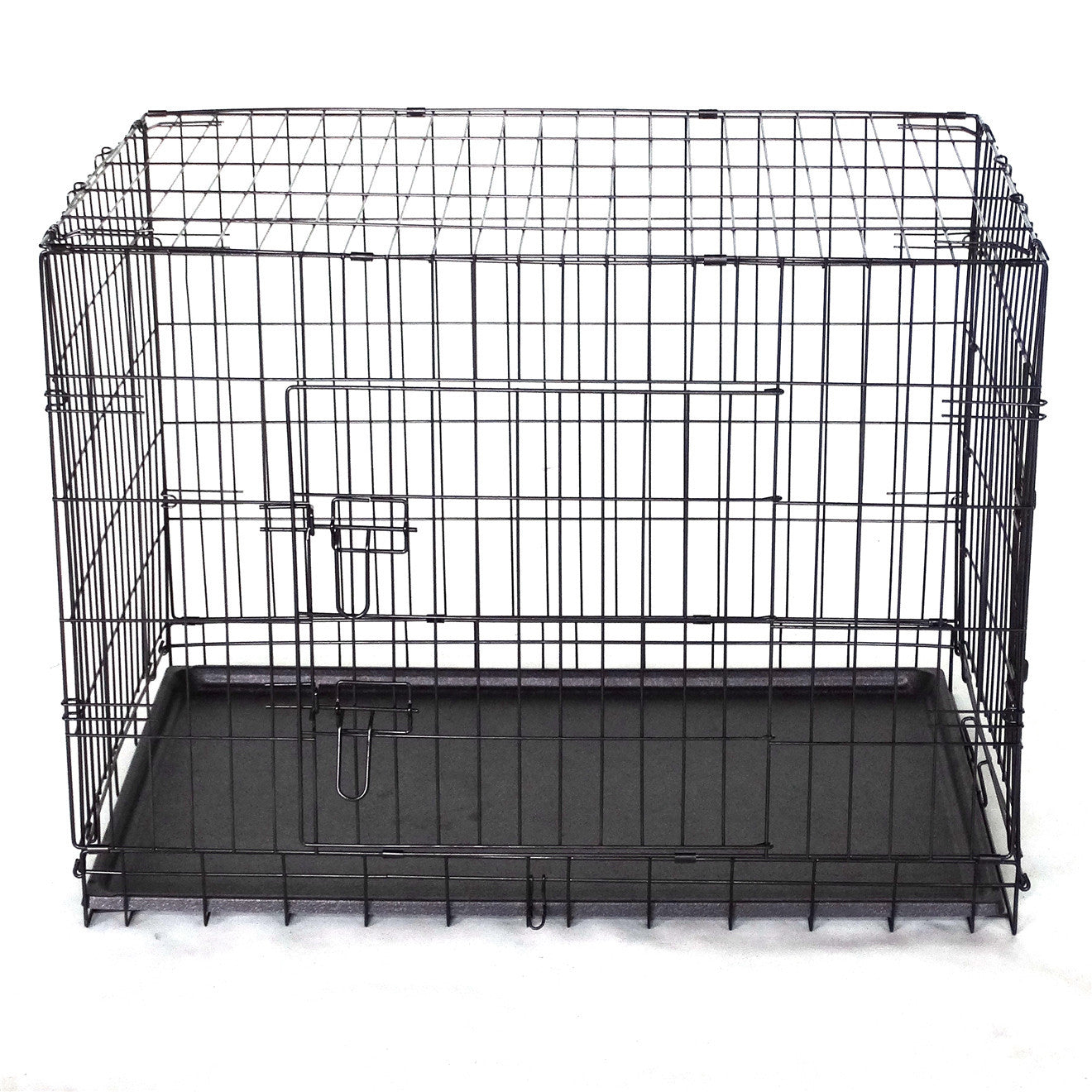 30' Collapsible Metal Dog Cage Carrier With Divider