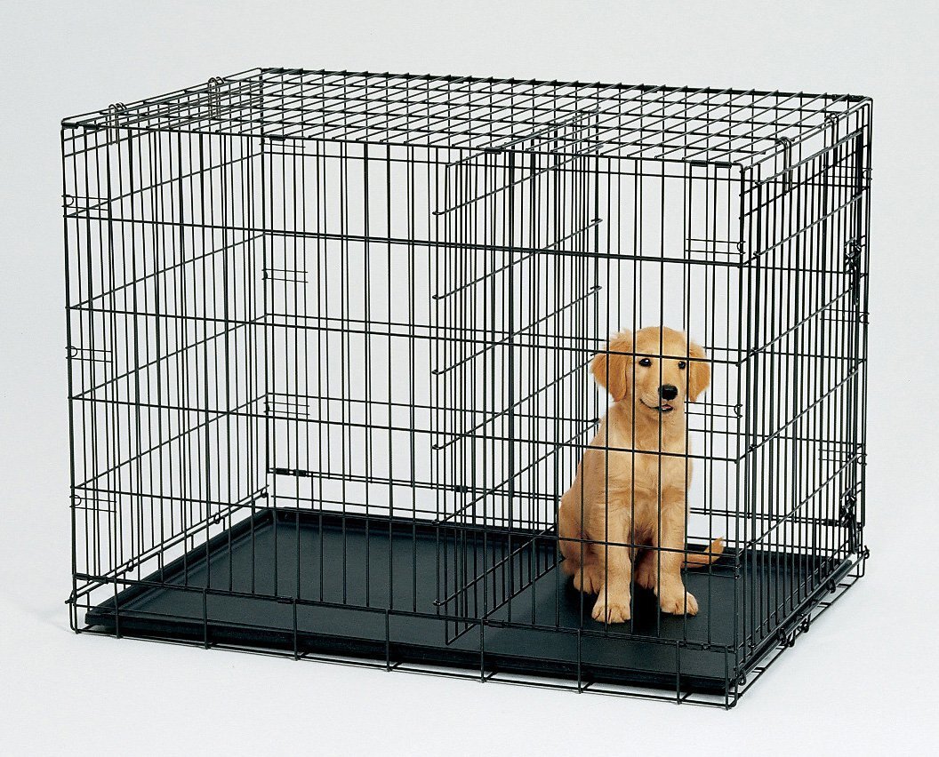 30' Collapsible Metal Dog Cage Carrier With Divider