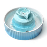 Ceramic Electric Pet Water Fountain Blue