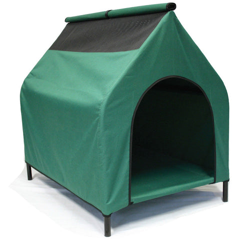 Waterproof Portable Flea and Mite Resistant Dog Kennel House Green - L