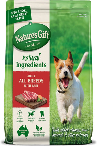 with Beef Adult Dry Dog Food 6Kg